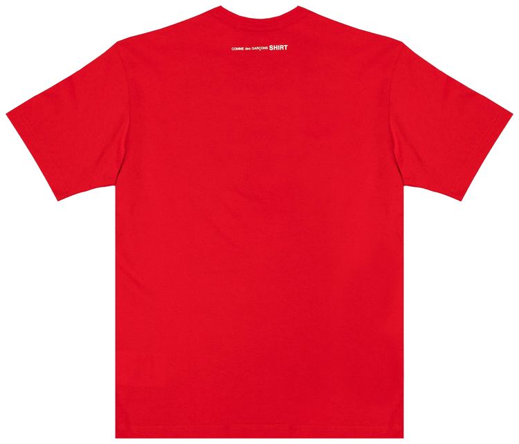 Comme des Garcons SHIRT Back Print T Shirt Red
