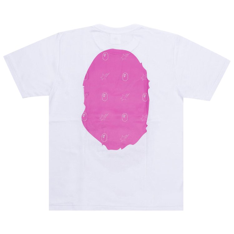 BAPE Crystal Bape Big Ape Head Tee White