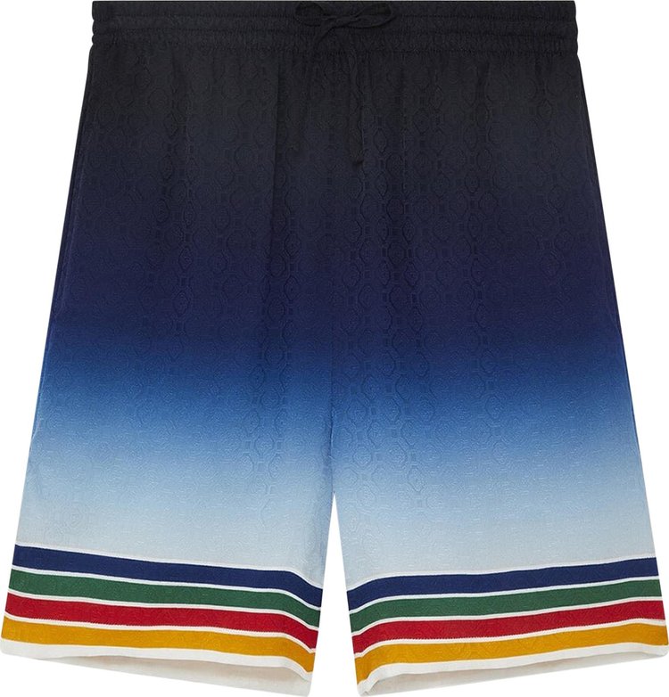 Casablanca Silk Shorts With Drawstrings 'Studio De Musique'