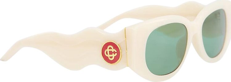 Casablanca Memphis Sunglasses CreamYellow GoldSolid Grey