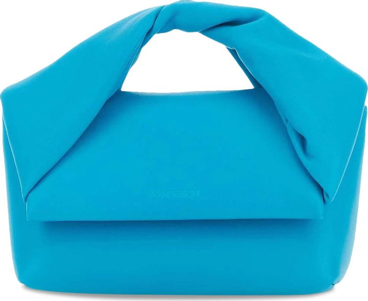 JW Anderson Medium Twister Leather Top Handle Bag 'Blue'