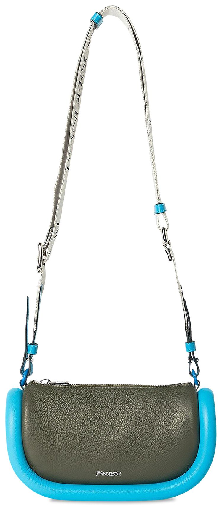 JW Anderson Bumper 12 Leather Crossbody Bag Green