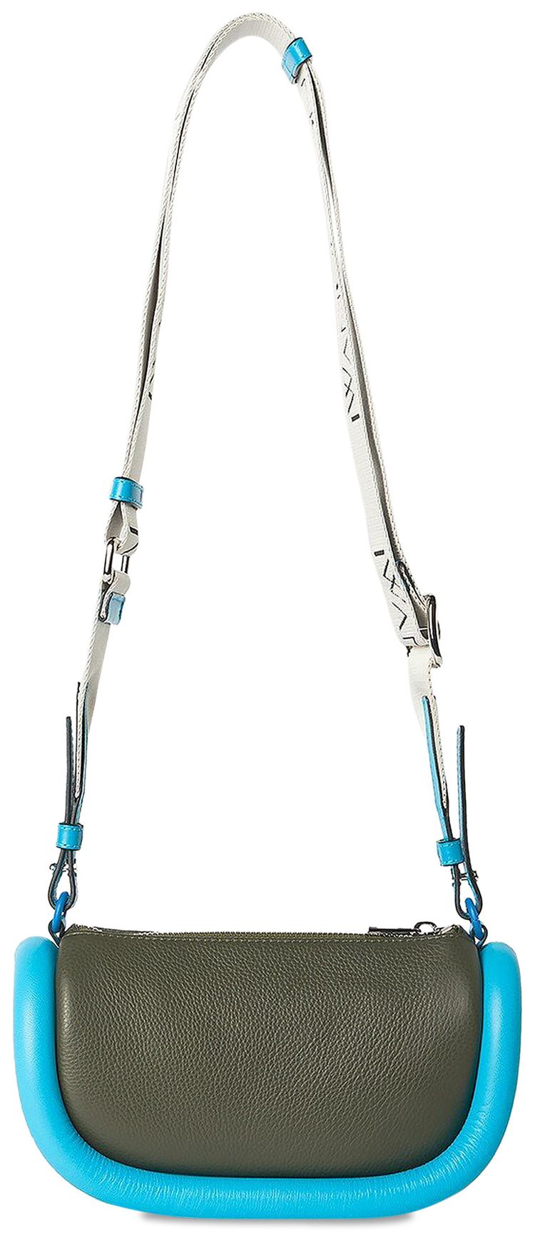 JW Anderson Bumper 12 Leather Crossbody Bag Green