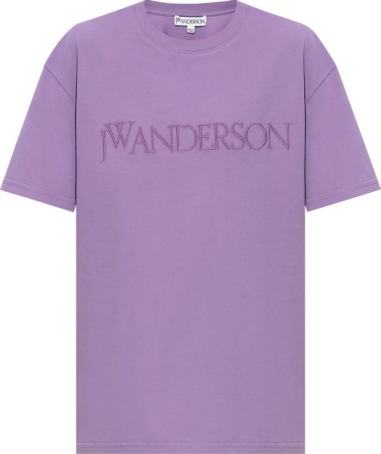 JW Anderson Logo Embroidered T-Shirt 'Purple'