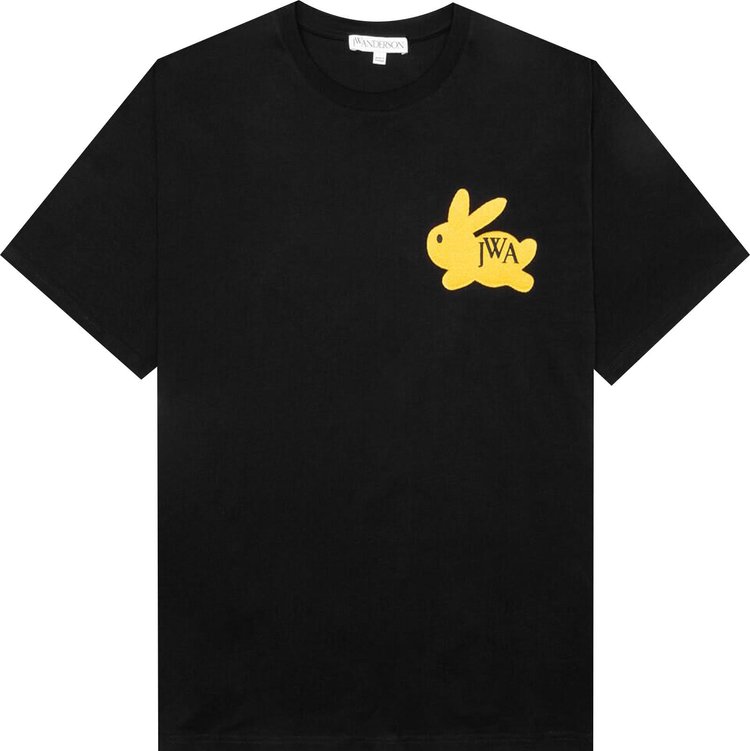 JW Anderson Embroidered Bunny T-Shirt 'Black'