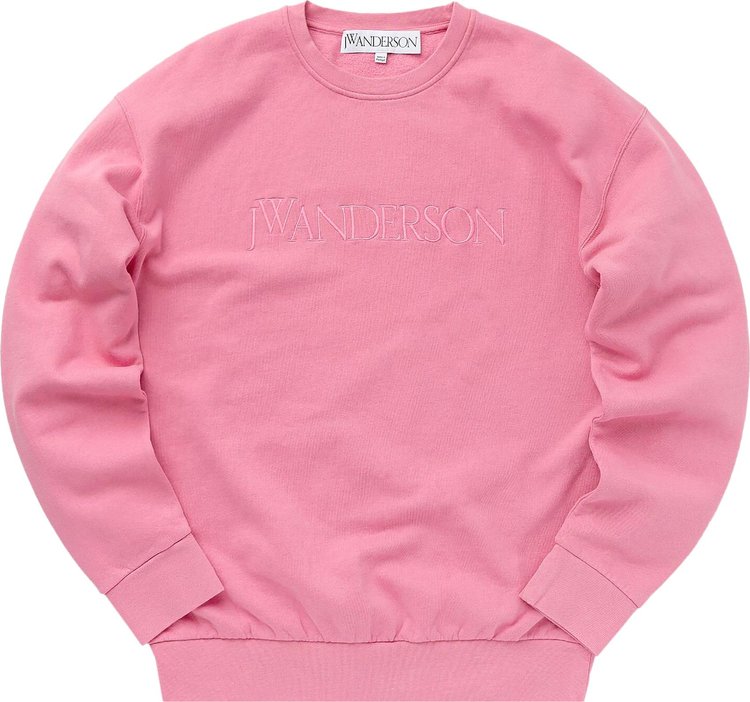 JW Anderson Logo Embroidered Sweatshirt 'Pink'