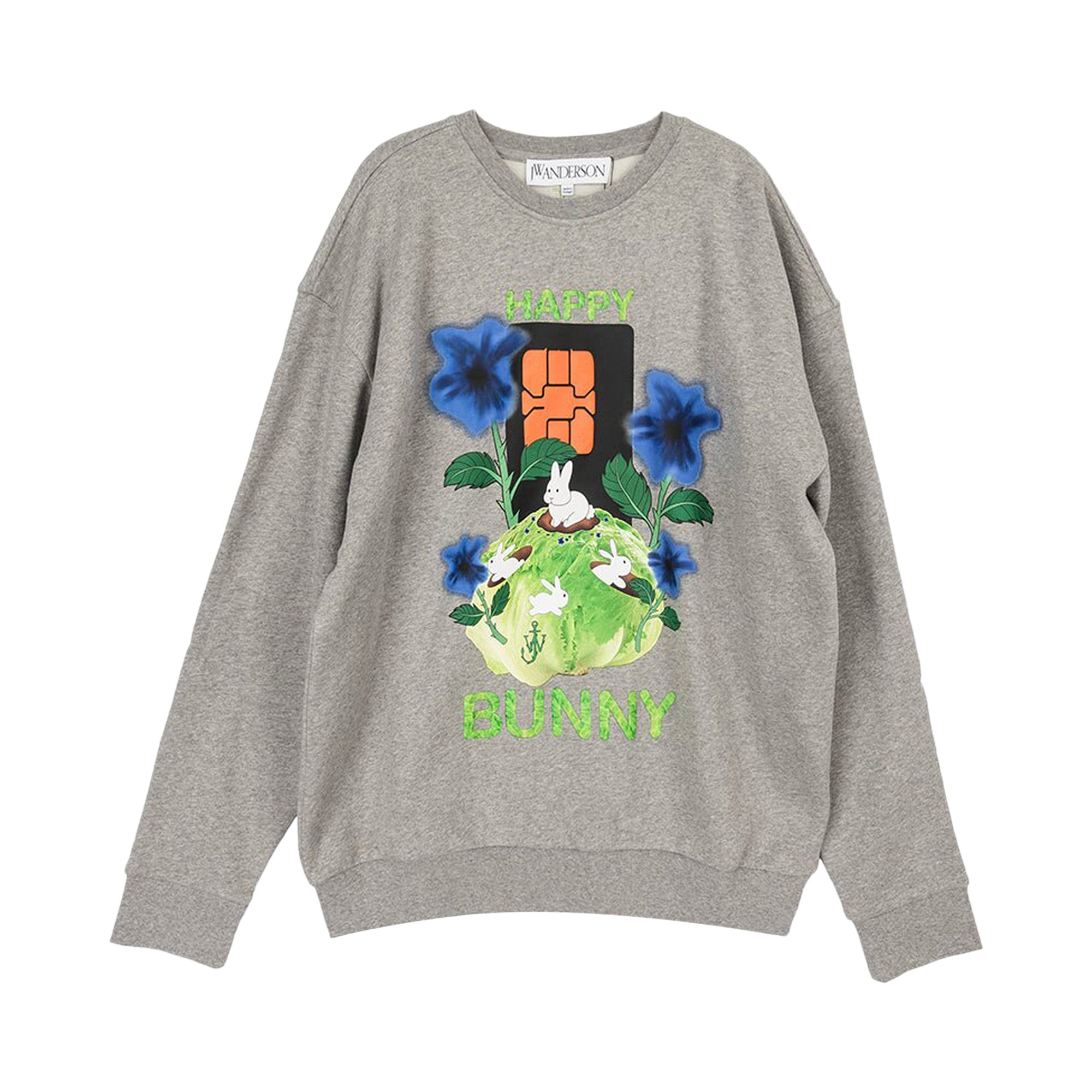 Buy JW Anderson Happy Bunny Sweatshirt 'Grey' - JW0107 PG1225 907