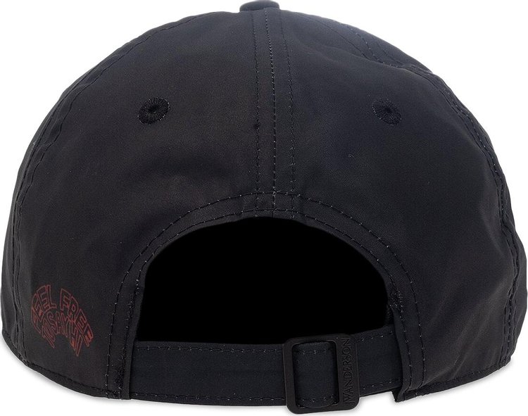 JW Anderson Anchor Embroidery Photograph Print Cap Black