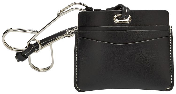 JW Anderson Pin Card Holder Black