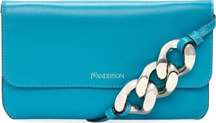 JW Anderson Leather Phone Chain Pouch 'Blue'