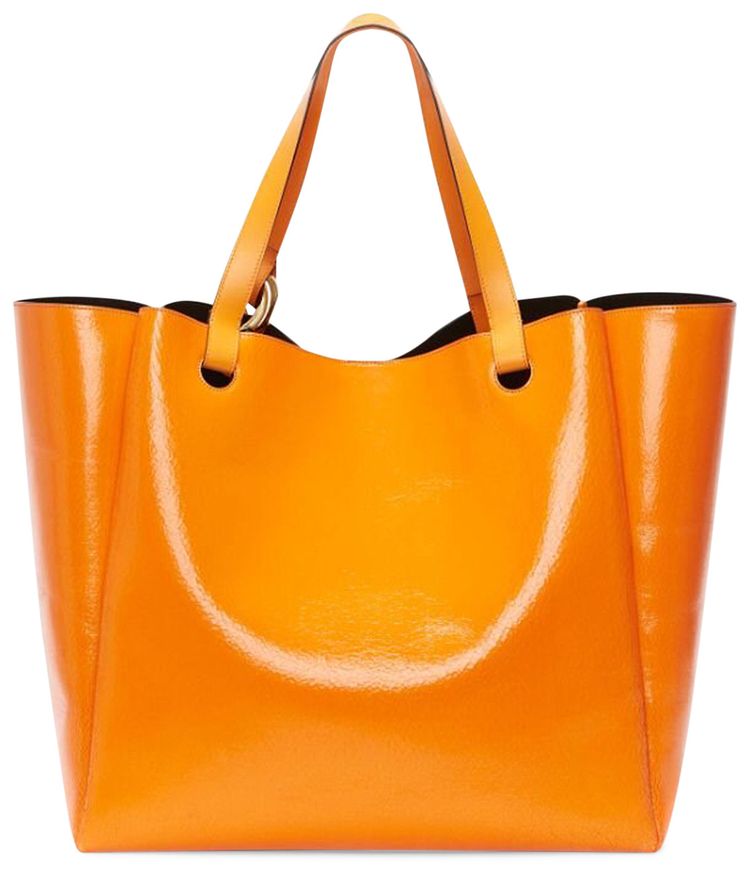 JW Anderson Large Corner Leather Tote Bag Orange