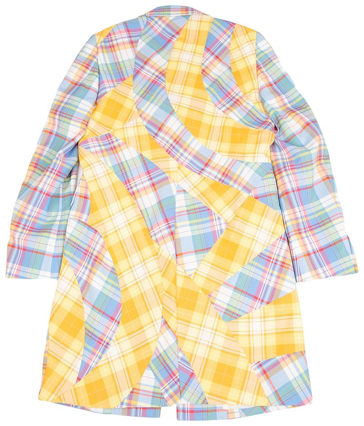 Comme des Garcons Other Plaid Patterns Wool Coat BlueYellow