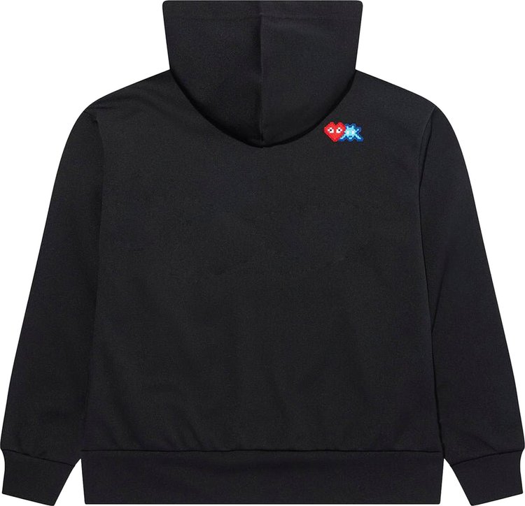 Comme des Garcons PLAY x Invader Pixel Heart Zip Hoodie Black