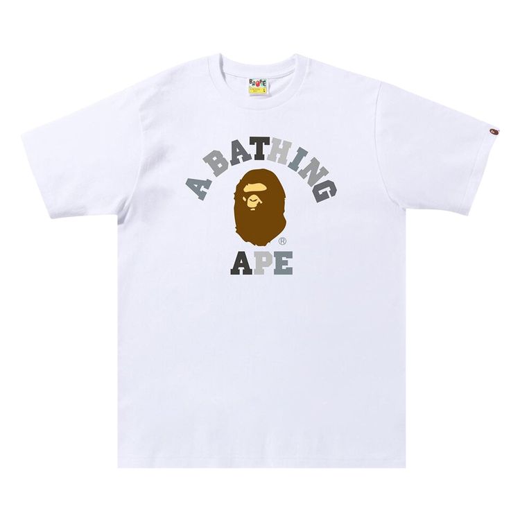 BAPE Colors College Tee White