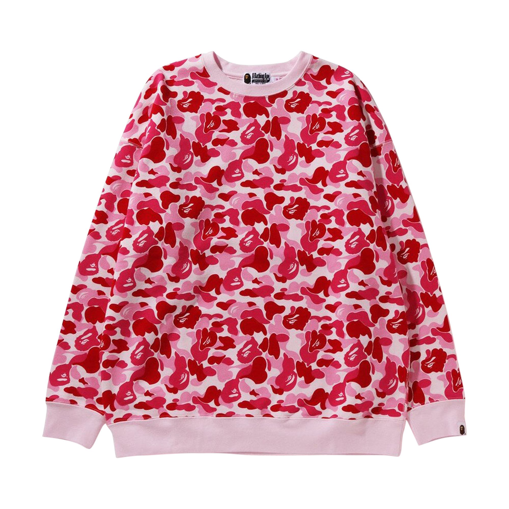 Pink bape crewneck sale