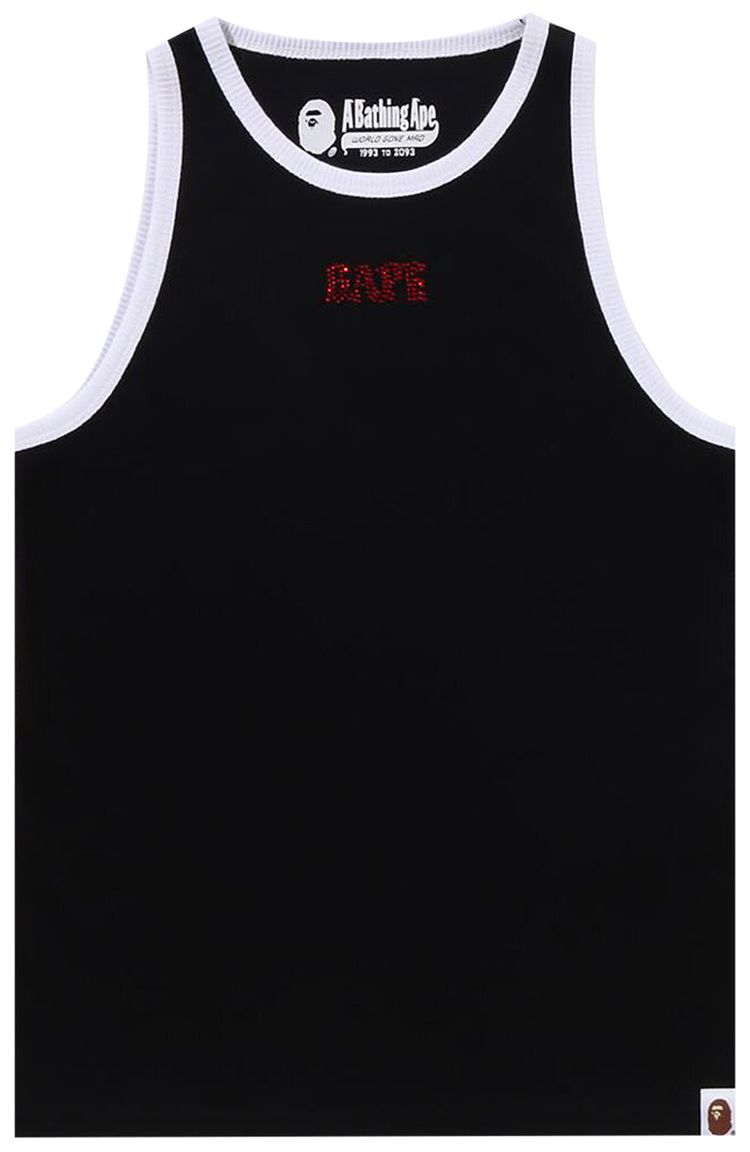 BAPE Crystal Stone Tank Top Black