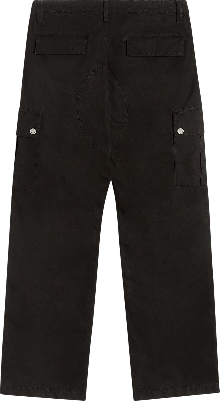 Reese Cooper Garment Dyed Cargo Pant Black