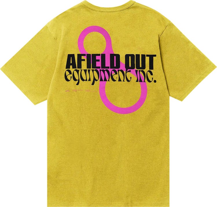 Afield Out Supply Short Sleeve Tee Yellow