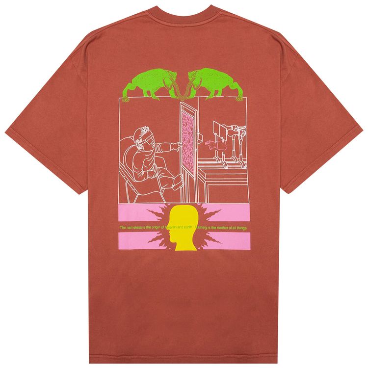 Brain Dead Profound Calming Technique Tee Orange