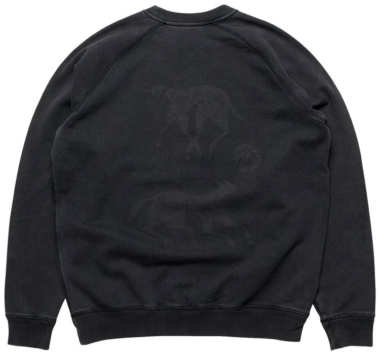 Parra Swimming With Pets Crewneck Sweater Grey
