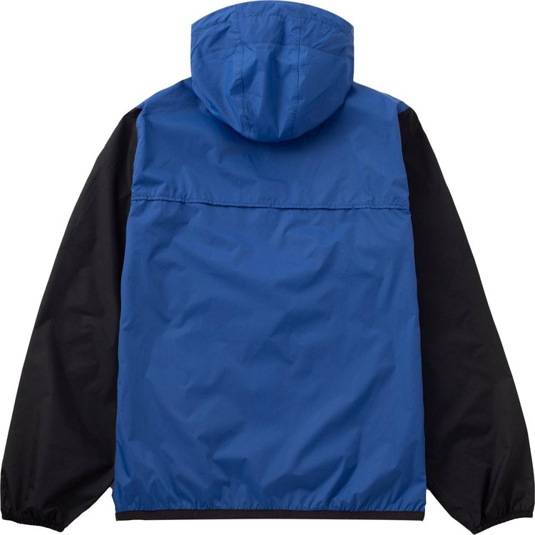 Comme des Garcons PLAY x K Way Half Zip Hoodie Blue