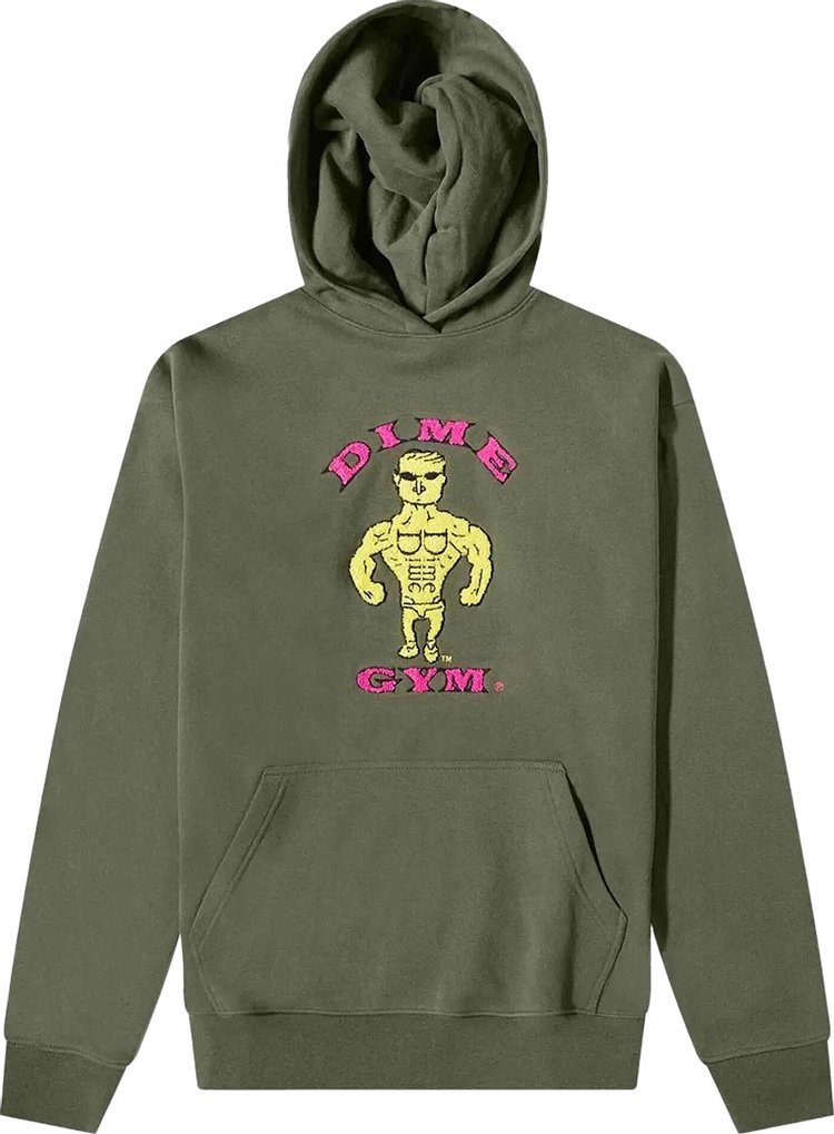 Dime Buff Chenille Hoodie 'Thyme'
