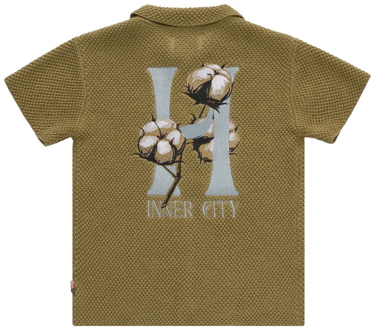 Honor The Gift Kids Knit H Button Up Olive