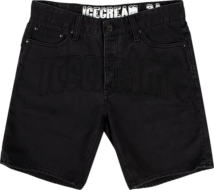 Icecream Jean Shorts 'Black'