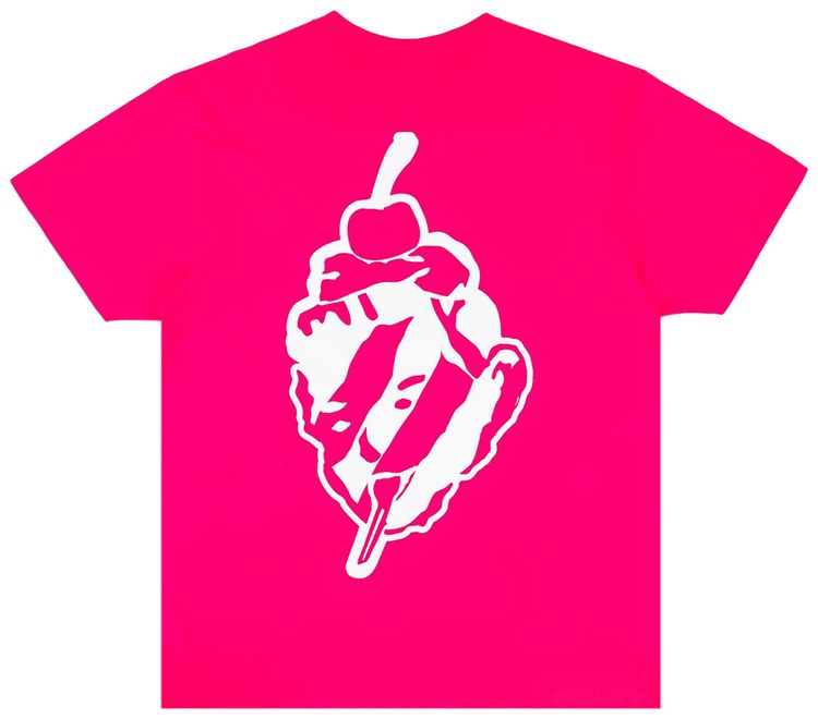 Icecream Face Off Short Sleeve Tee Pink