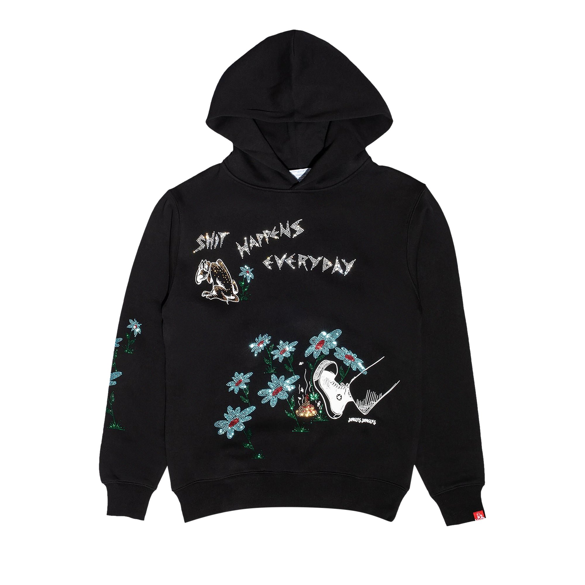 Buy Jungles Shit Happens Hoodie 'Black' - H SHH BLAC | GOAT