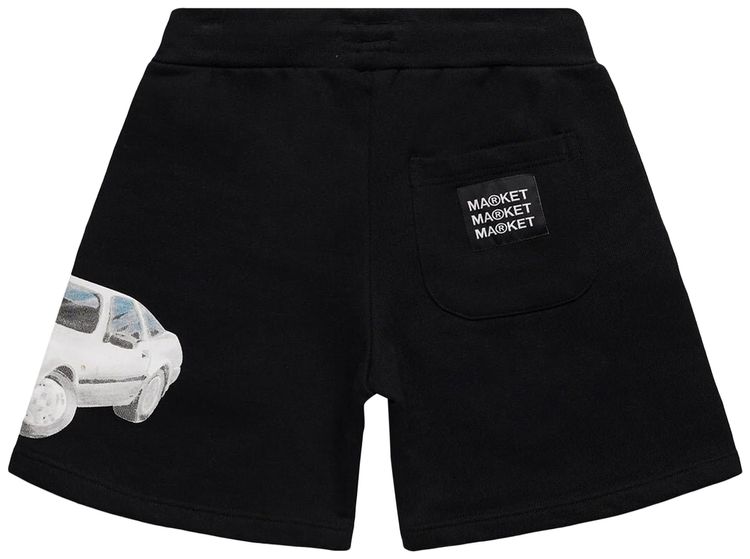 Market Exotic Automobile Sweatshorts Black