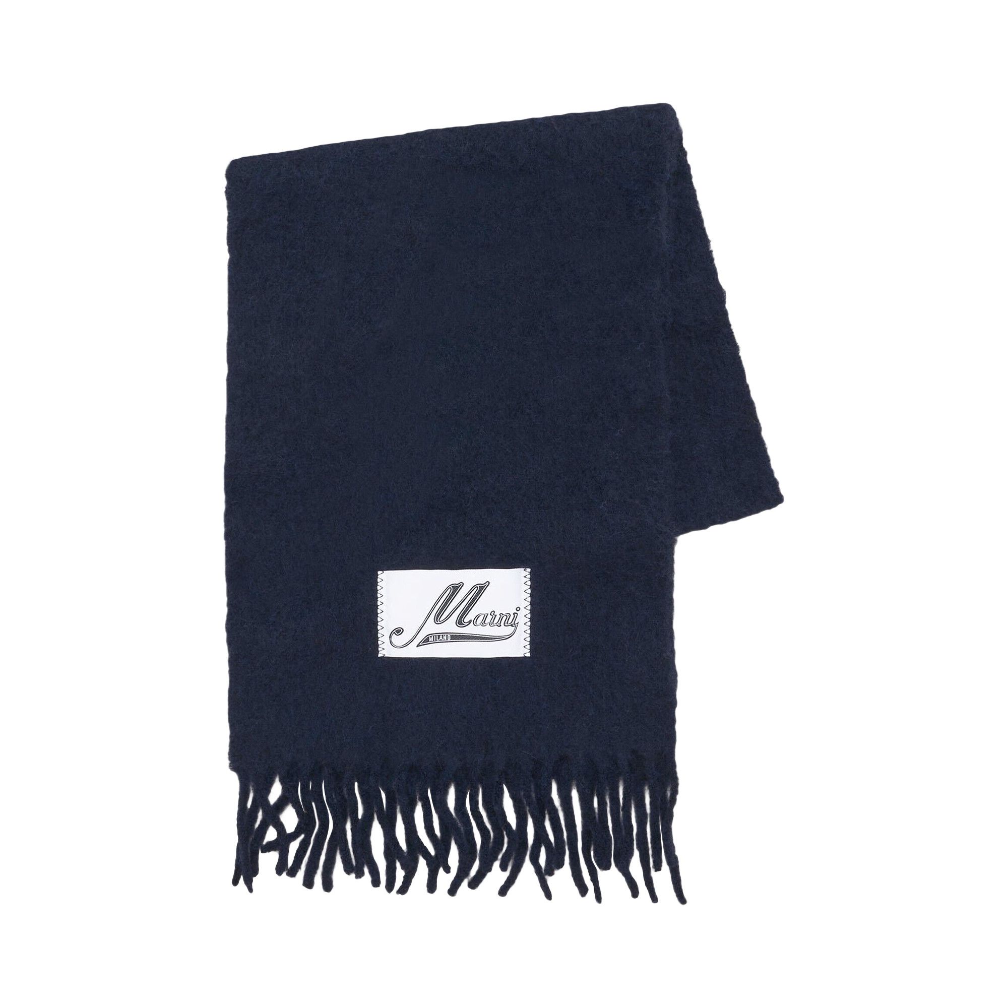 Buy Marni Brushed Alpaca Scarf 'Blue' - ASZC0005A0 UTW918