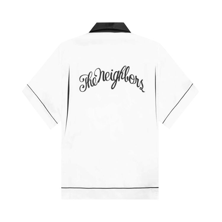 Neighborhood Bowling Shirt White