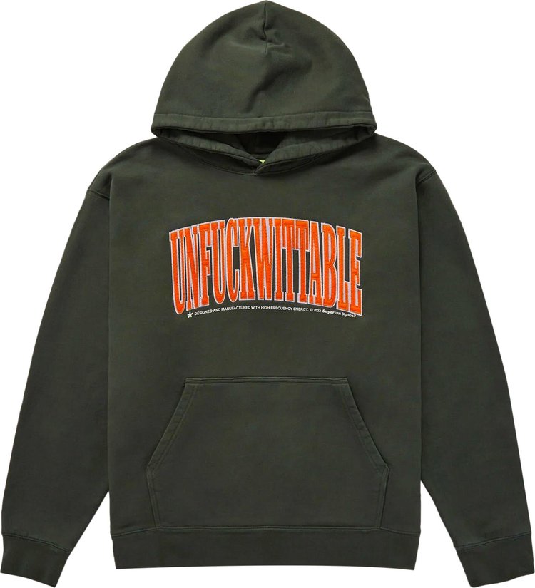 Supervsn Unfucwittable Hoodie 'Green'