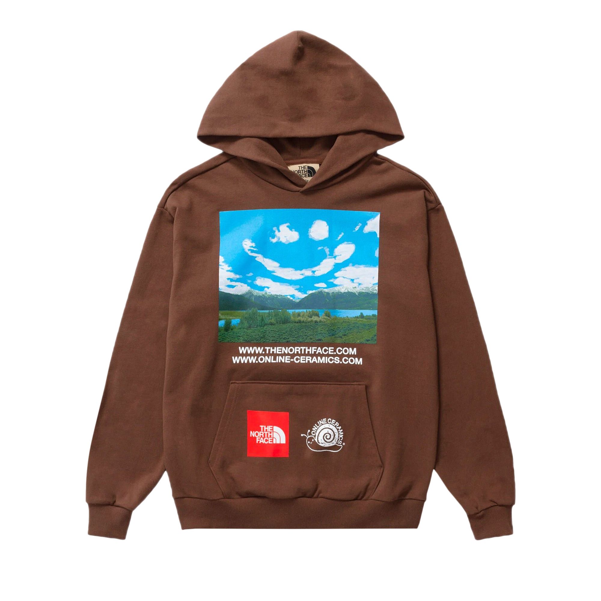 Buy The North Face x Online Ceramics Hoodie 'Brown' - NF0A84RV0KA