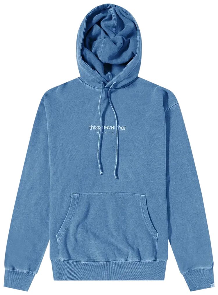 Indigo dyed hoodie Clearance