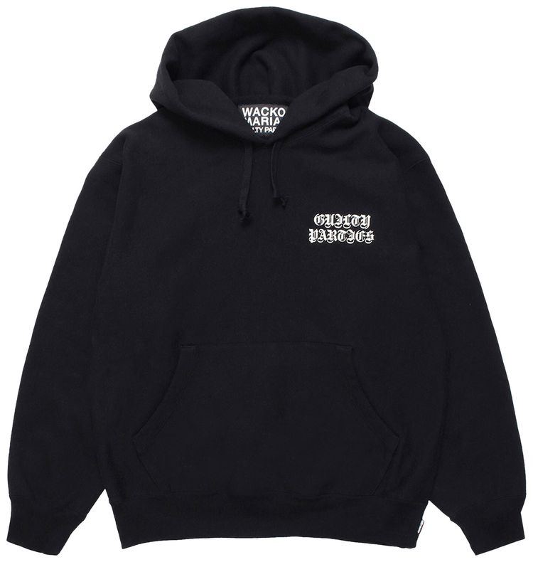 Wacko Maria Heavyweight Pullover Hooded Sweatshirt Black