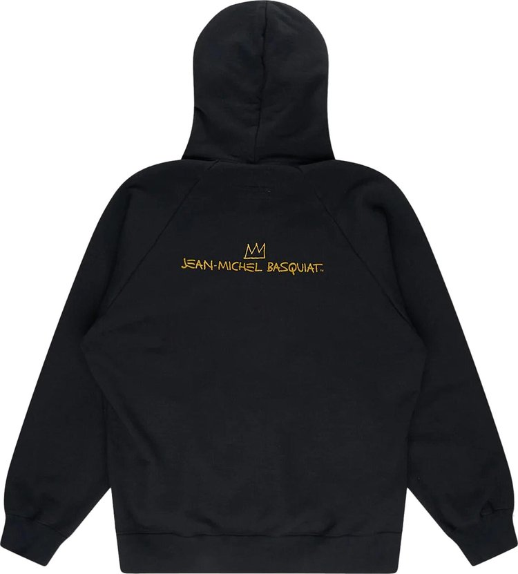 Wacko Maria Jean Michel Basquiat Washed Heavyweight Pullover Hoodie Black