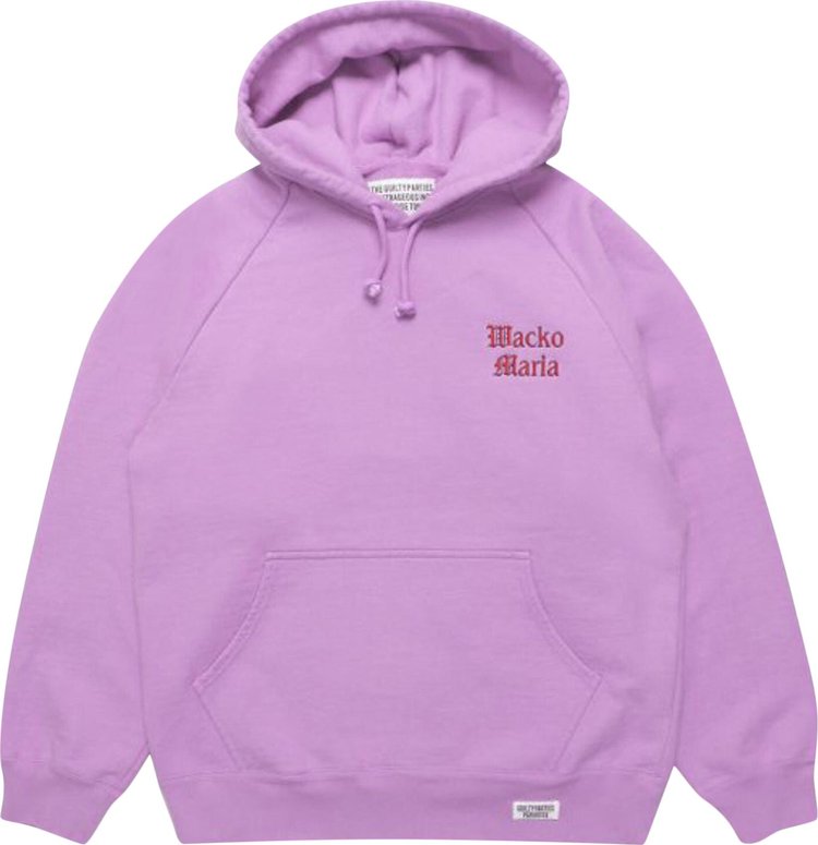 Wacko Maria Washed Heavyweight Pullover Hoodie Type 1 Purple