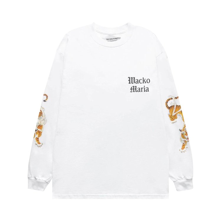 Wacko Maria Tim Lehi Long Sleeve Crewneck Tee Type 2 White