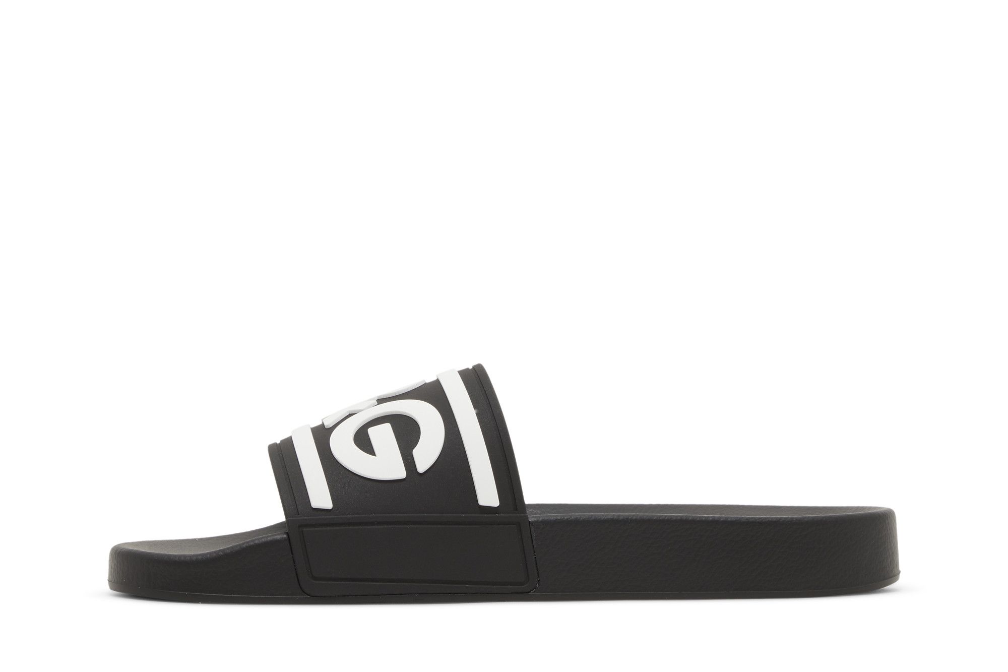 Buy Dolce & Gabbana Slides 'DG Logo - Black White' - CS2072