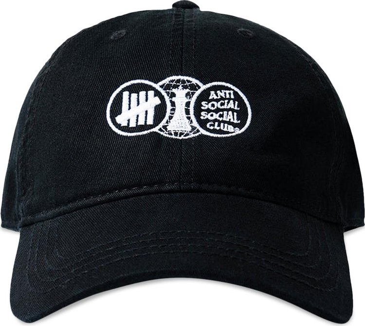 Anti Social Social Club x Undefeated Position Dad Hat 'Black'