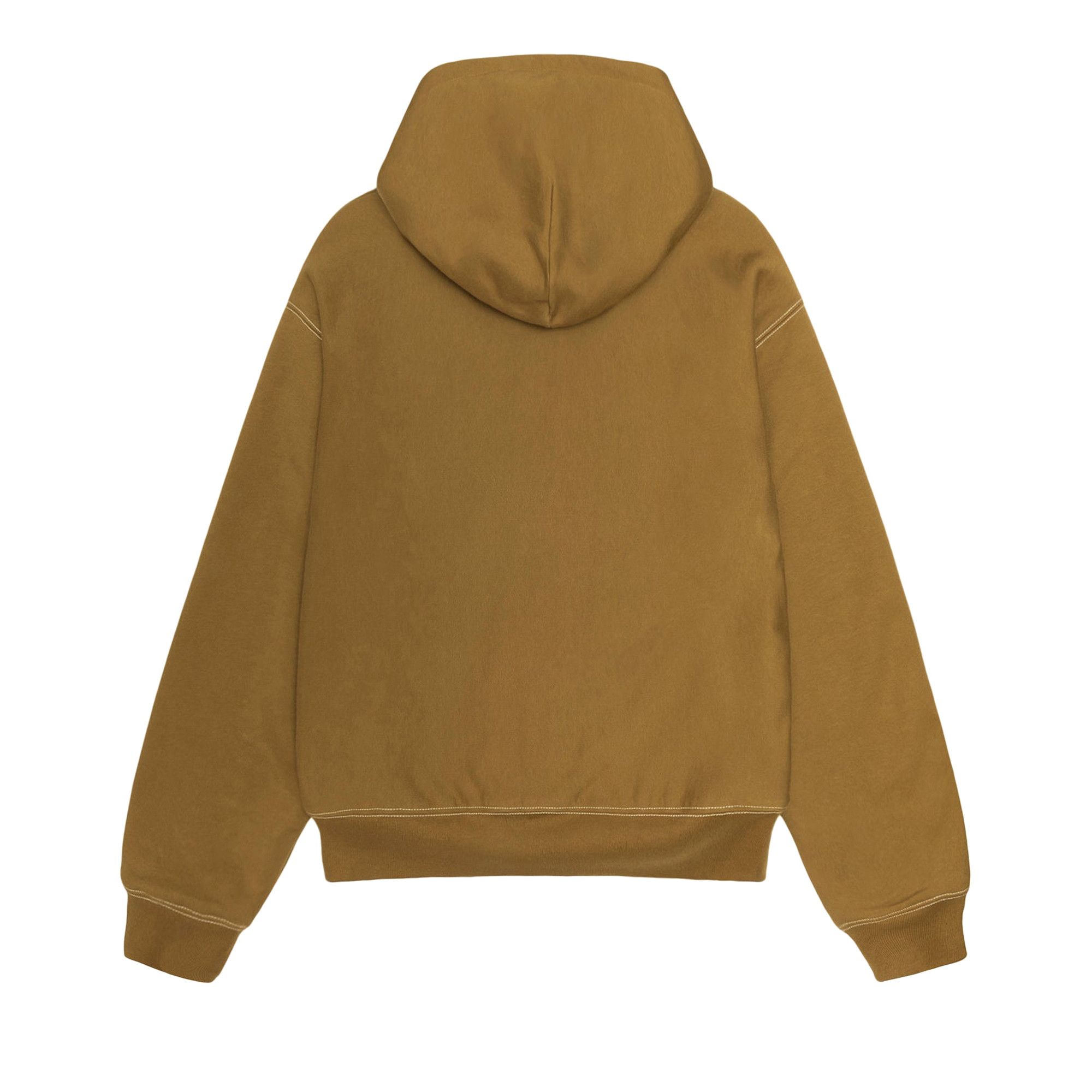 Buy Stussy Double Face Label Zip Hoodie 'Olive' - 118460 OLIV | GOAT