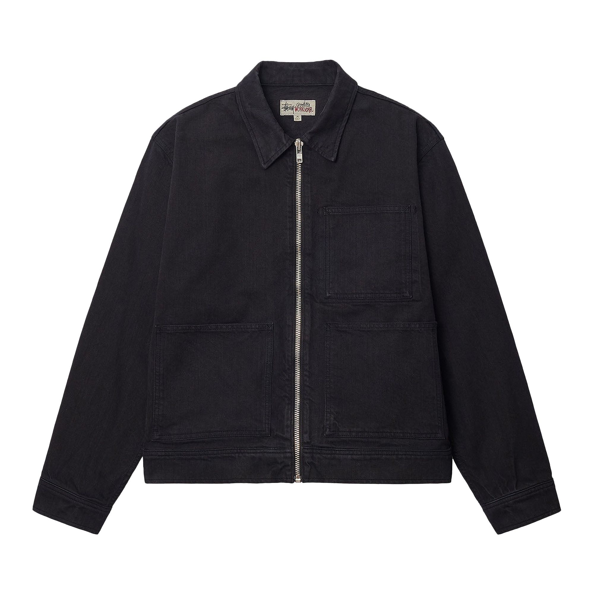Buy Stussy Zip Work Jacket Overdyed 'Nightshade' - 115680 NIGH | GOAT
