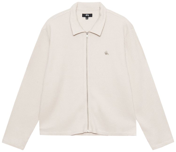 Stussy Big Thermal Zip Shirt Natural