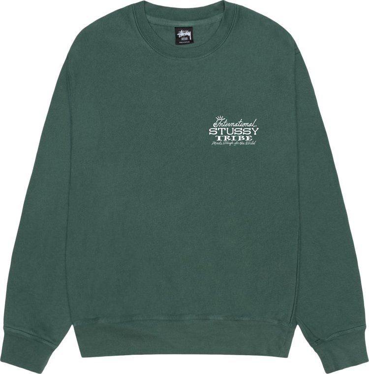 Buy Stussy IST Crew Pigment Dyed 'Forest' - 1915020 FORE | GOAT