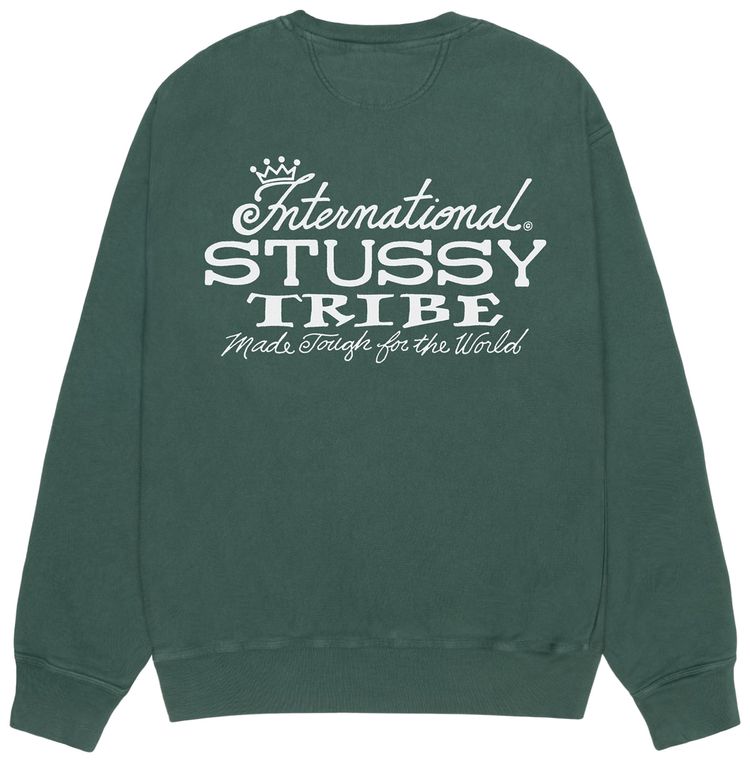 Stussy IST Crew Pigment Dyed Forest