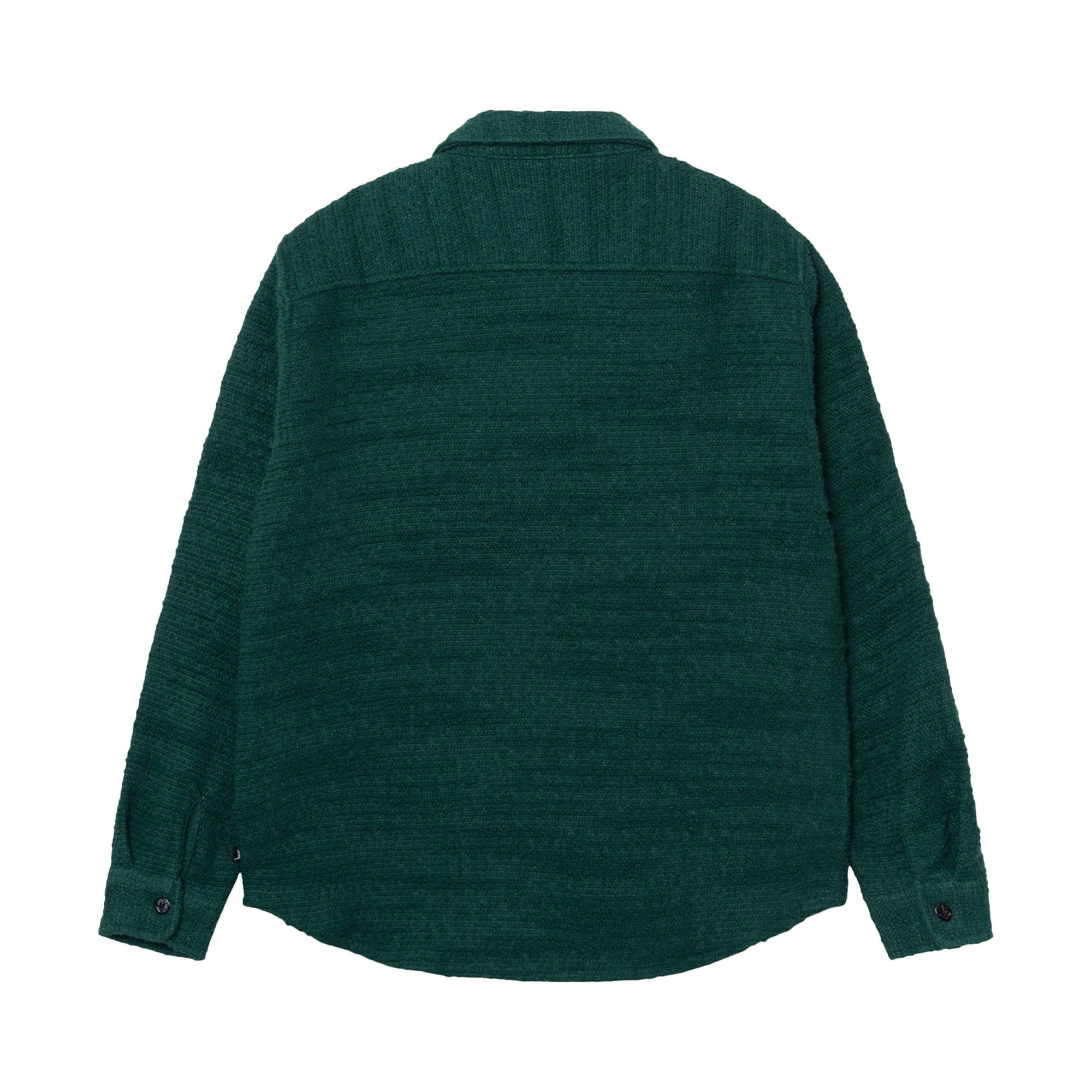 Buy Stussy Boucle Wool Cpo Shirt 'Green' - 1110306 GREE | GOAT