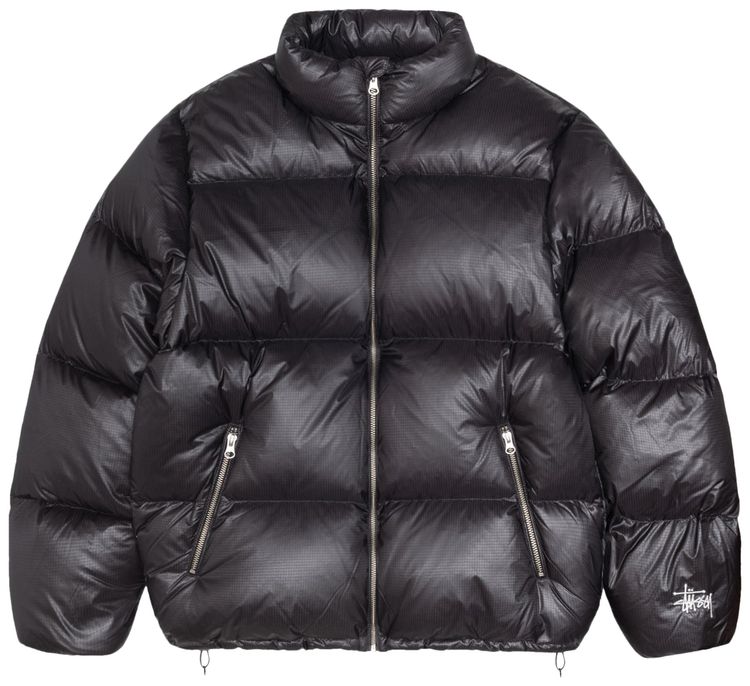 Stussy Down Puffer Parachute Ripstop Charcoal