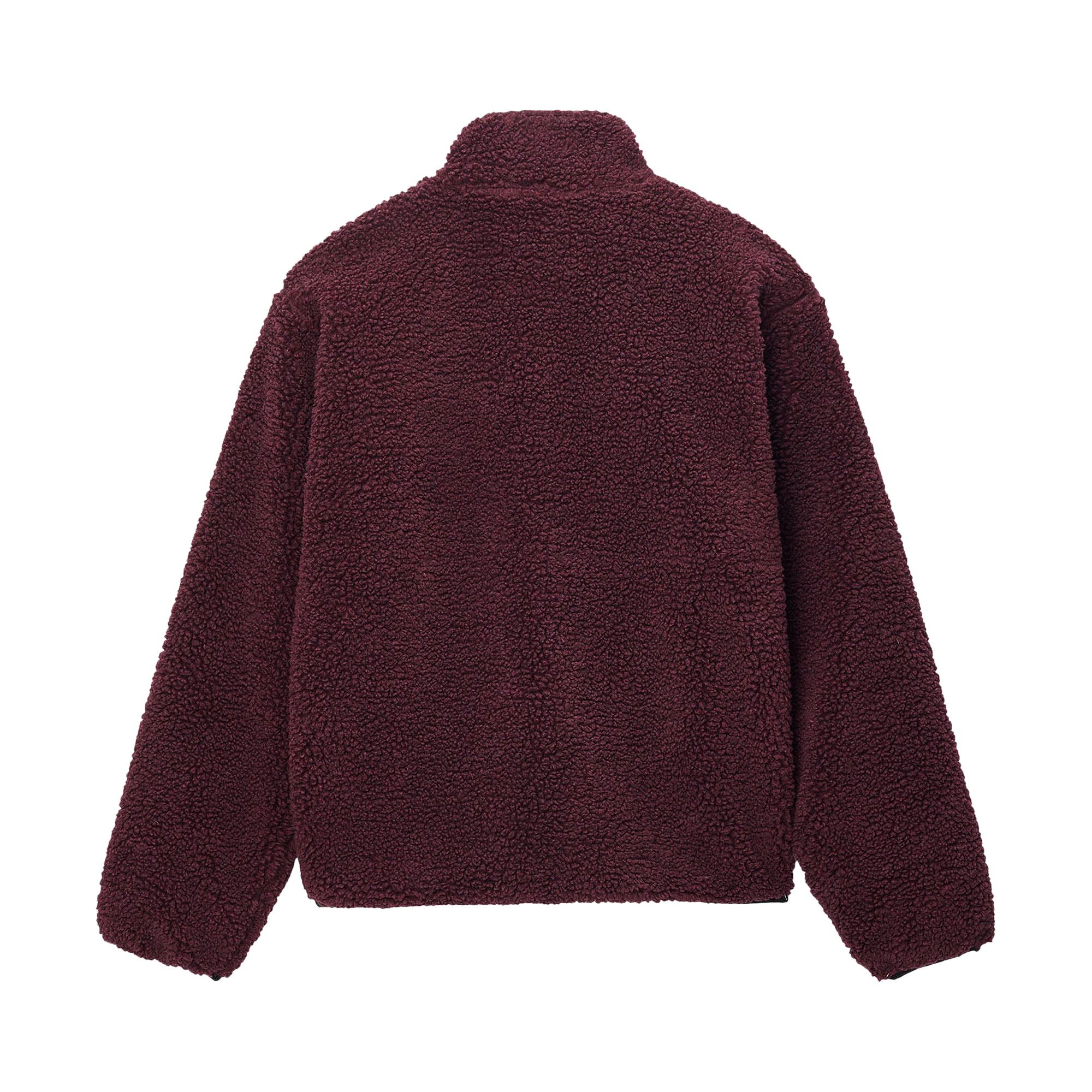 Buy Stussy Sherpa Reversible Jacket 'Burgundy' - 118529 BURG | GOAT